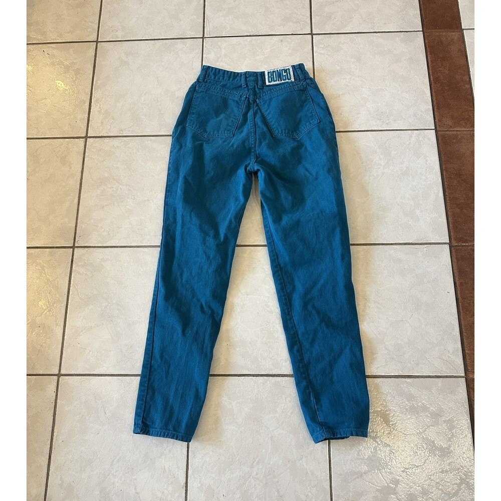 VTG 80s/90s Bongo Tapered Mom High Rise Jeans Women’s Size 9 USA Teal Blue Green